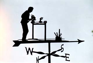 Wood Turner weathervane